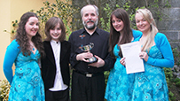 The Kelly Family Celebrate their Dublin Feis Ceoil win